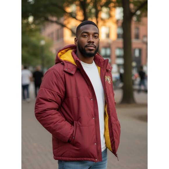 Mens 90's Vintage Florida State University Seminoles Starter Puffer Jacket Small - Picture 2 of 16